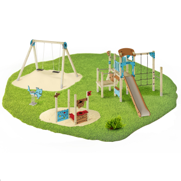 Kompletter Spielplatz öffentlich Wickey PRO MAGIC Wonder  1005004