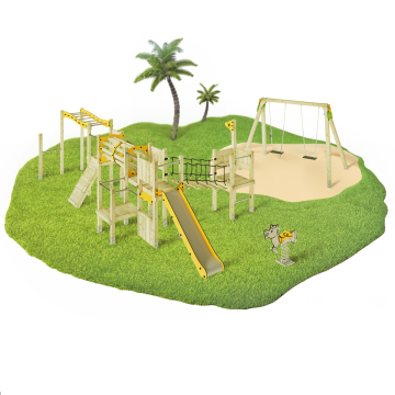 Kompletter Spielplatz öffentlich Wickey PRO MAGIC Catch  1005007