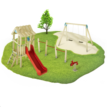 Kompletter Spielplatz öffentlich Wickey PRO GIANT Villa  1005009