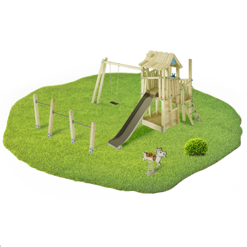 Parco giochi completo per aree pubbliche Wickey GIANT Castle G-Force  1005010