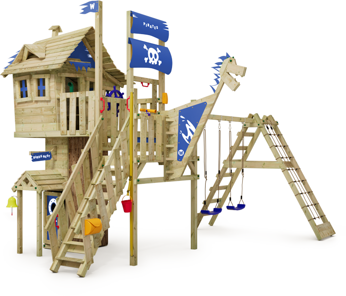 Aire de jeux Wickey Prime NeverLand sans toboggan spirale